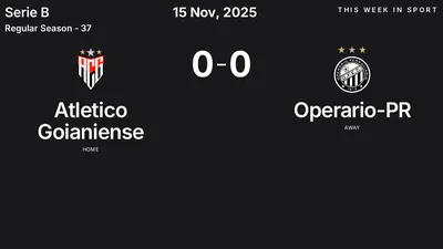 Report: Atletico Goianiense vs Operario-PR (2025-11-15)