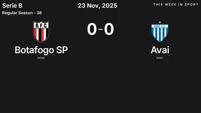 Report: Botafogo SP vs Avai (2025-11-23)