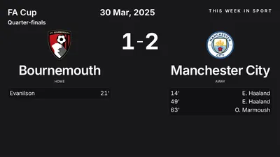 Report: Bournemouth vs Manchester City (2025-03-30)