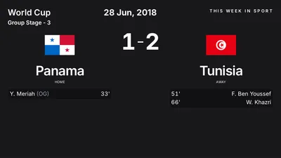 Report: Panama vs Tunisia (2018-06-28)