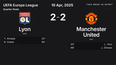 Report: Lyon vs Manchester United (2025-04-10)