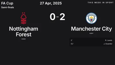 Report: Nottingham Forest vs Manchester City (2025-04-27)