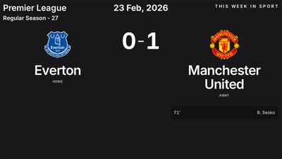 Report: Everton vs Manchester United (2026-02-23)