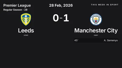 Report: Leeds vs Manchester City (2026-02-28)