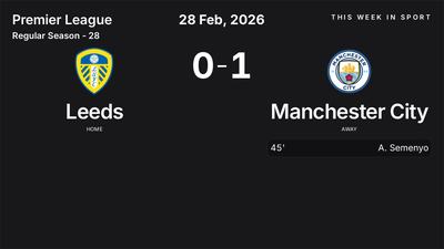 Report: Leeds vs Manchester City (2026-02-28)