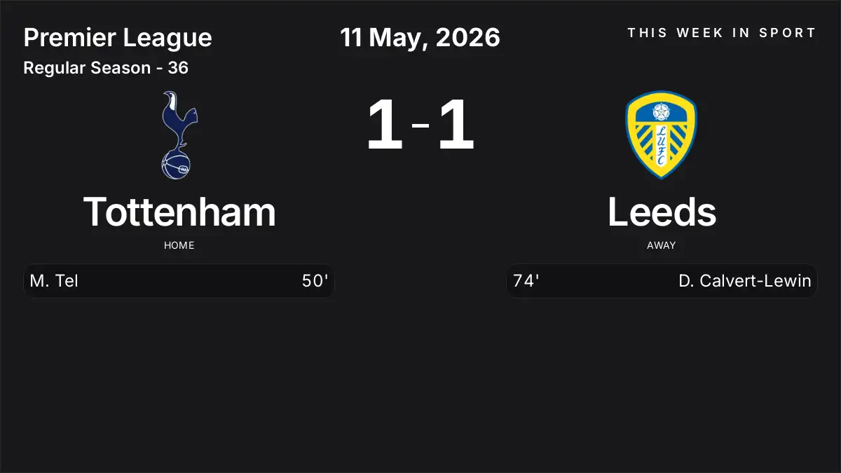 Report: Tottenham vs Leeds (2026-05-11)