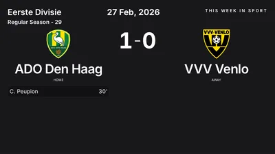 Report: ADO Den Haag vs VVV Venlo (2026-02-27)