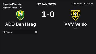 Report: ADO Den Haag vs VVV Venlo (2026-02-27)