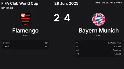 Report: Flamengo vs Bayern Munich (2025-06-29)