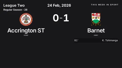 Report: Accrington ST vs Barnet (2026-02-24)