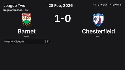 Report: Barnet vs Chesterfield (2026-02-28)