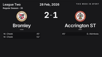 Report: Bromley vs Accrington ST (2026-02-28)