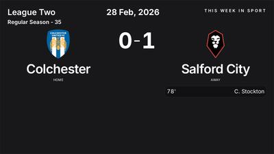 Report: Colchester vs Salford City (2026-02-28)