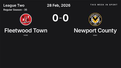 Report: Fleetwood Town vs Newport County (2026-02-28)