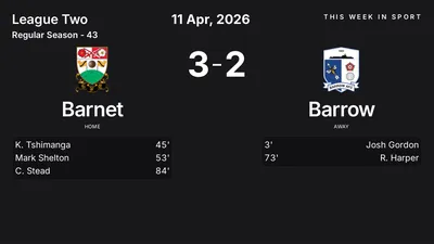 Report: Barnet vs Barrow (2026-04-11)