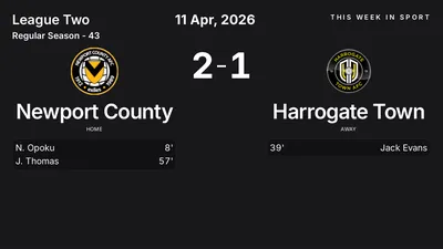 Report: Newport County vs Harrogate Town (2026-04-11)