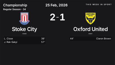 Report: Stoke City vs Oxford United (2026-02-25)