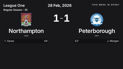 Report: Northampton vs Peterborough (2026-02-28)