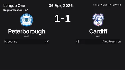 Report: Peterborough vs Cardiff (2026-04-06)