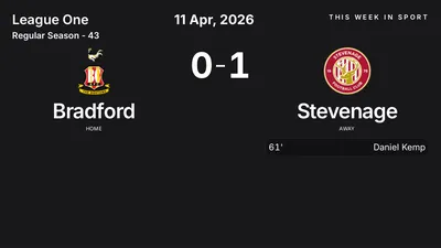 Report: Bradford vs Stevenage (2026-04-11)