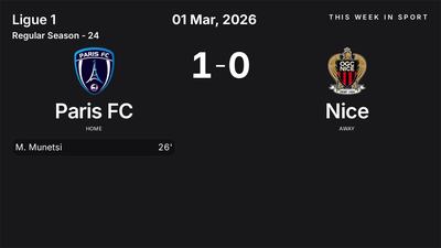 Report: Paris FC vs Nice (2026-03-01)
