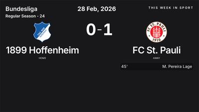 Report: 1899 Hoffenheim vs FC St. Pauli (2026-02-28)