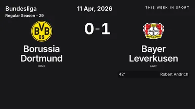Report: Borussia Dortmund vs Bayer Leverkusen (2026-04-11)