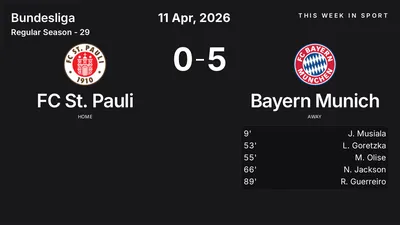 Report: FC St. Pauli vs Bayern Munich (2026-04-11)