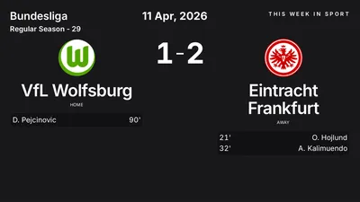 Report: VfL Wolfsburg vs Eintracht Frankfurt (2026-04-11)