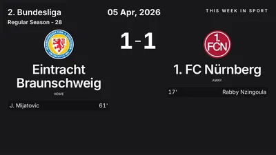 Report: Eintracht Braunschweig vs 1. FC Nürnberg (2026-04-05)