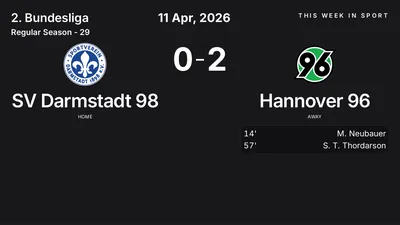 Report: SV Darmstadt 98 vs Hannover 96 (2026-04-11)