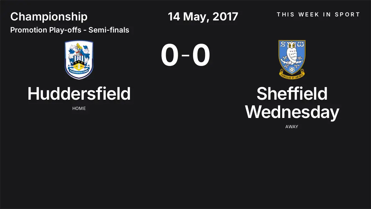 Report: Huddersfield vs Sheffield Wednesday (2017-05-14)