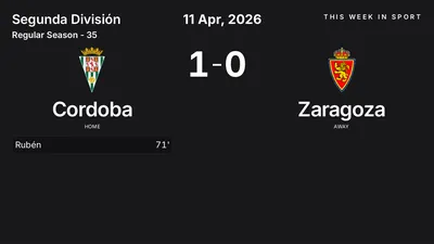 Report: Cordoba vs Zaragoza (2026-04-11)