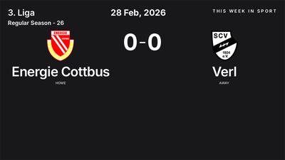 Report: Energie Cottbus vs Verl (2026-02-28)