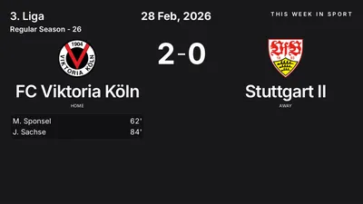 Report: FC Viktoria Köln vs Stuttgart II (2026-02-28)