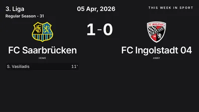 Report: FC Saarbrücken vs FC Ingolstadt 04 (2026-04-05)