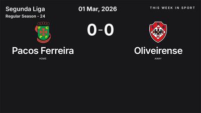 Report: Pacos Ferreira vs Oliveirense (2026-03-01)