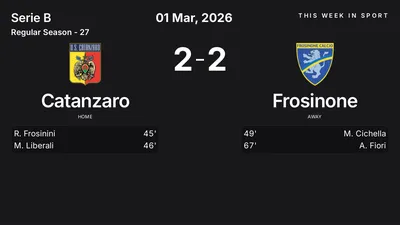 Report: Catanzaro vs Frosinone (2026-03-01)