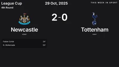 Report: Newcastle vs Tottenham (2025-10-29)