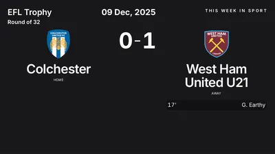 Report: Colchester vs West Ham United U21 (2025-12-09)