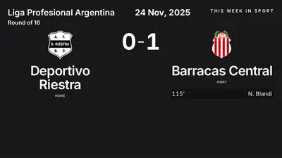 Report: Deportivo Riestra vs Barracas Central (2025-11-24)
