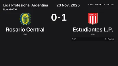 Report: Rosario Central vs Estudiantes L.P. (2025-11-23)