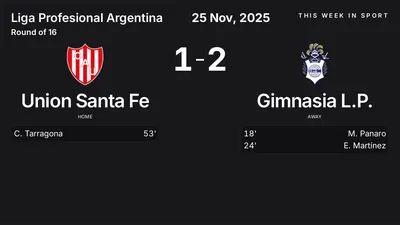 Report: Union Santa Fe vs Gimnasia L.P. (2025-11-25)
