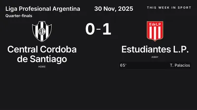 Report: Central Cordoba de Santiago vs Estudiantes L.P. (2025-11-30)