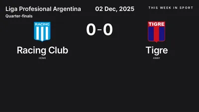 Report: Racing Club vs Tigre (2025-12-02)