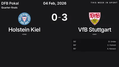 Report: Holstein Kiel vs VfB Stuttgart (2026-02-04)