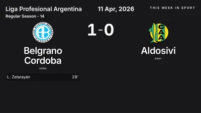 Report: Belgrano Cordoba vs Aldosivi (2026-04-11)