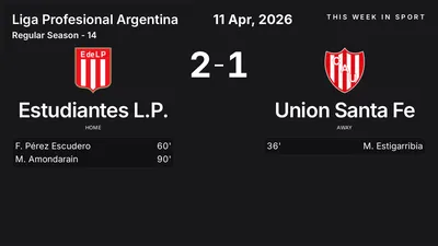 Report: Estudiantes L.P. vs Union Santa Fe (2026-04-11)