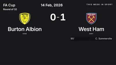 Report: Burton Albion vs West Ham (2026-02-14)