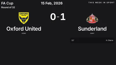 Report: Oxford United vs Sunderland (2026-02-15)